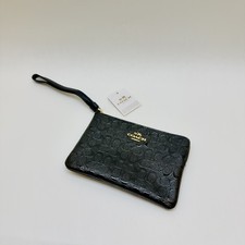 Coach Corner Zip Wristlet