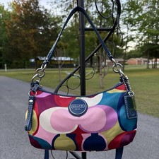 Coach Satin Multicolor Print