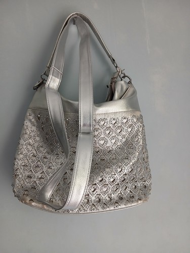 Silver hobo hand bag - ,
