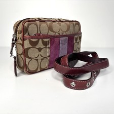 Coach Signature Canvas Belt