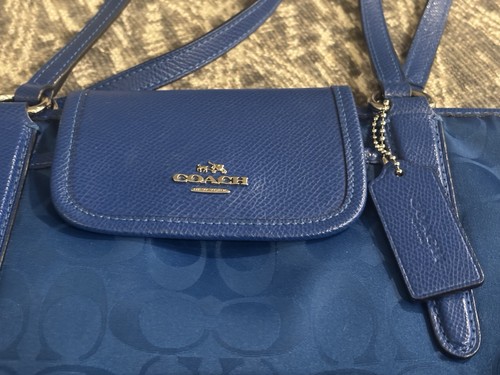 Blue coach nylon - coach,